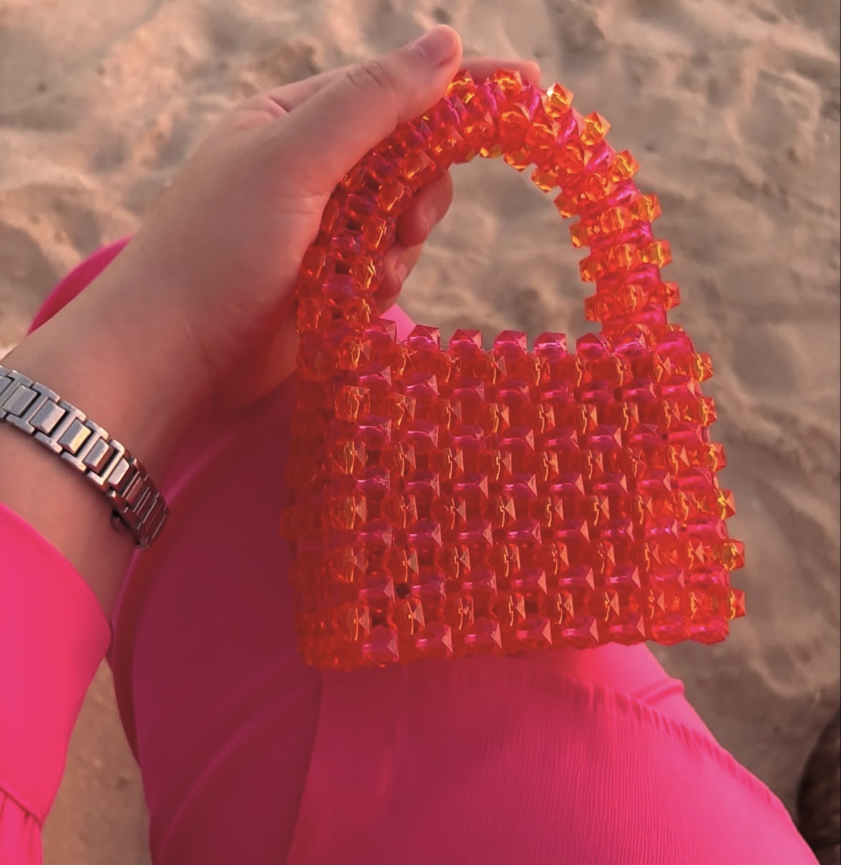 Orange beadie